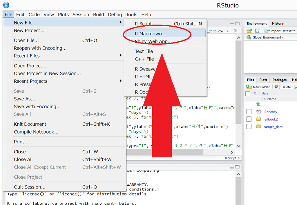 Что нужно сделать в первую очередь чтобы запустить новый проект в rstudio